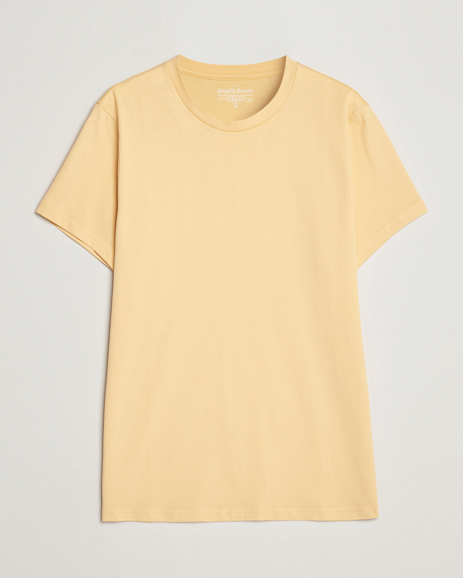 Uomini | T-shirt | Bread & Boxers | Heavy Cotton Crew Neck Tee Sahara Sun