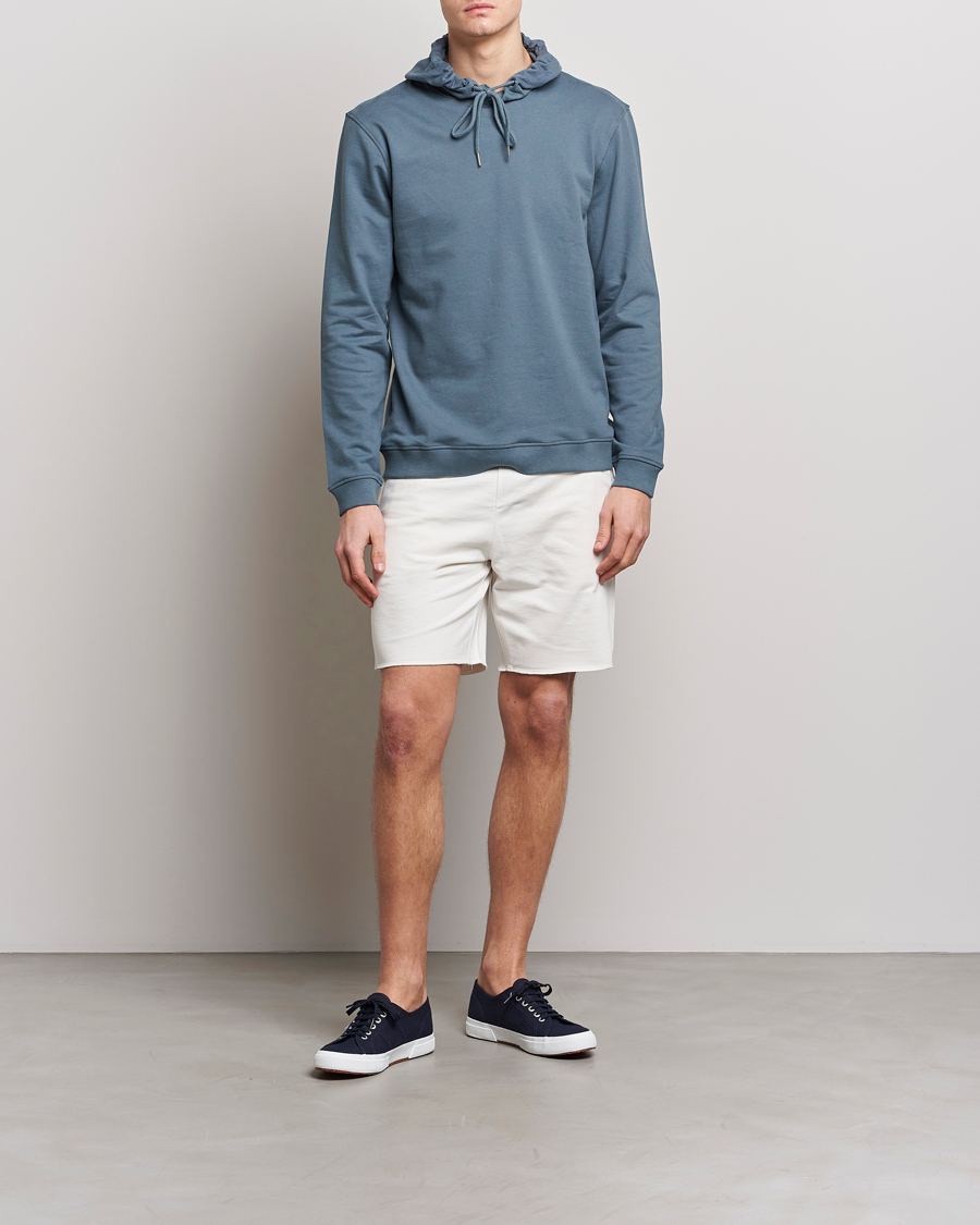Uomini | Maglieria | Bread & Boxers | Loungwear Hoodie Smoky Blue