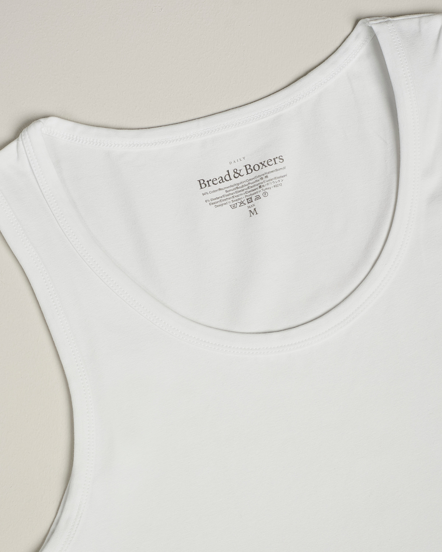 Uomini | T-shirt | Bread & Boxers | 2-Pack Tank Top White