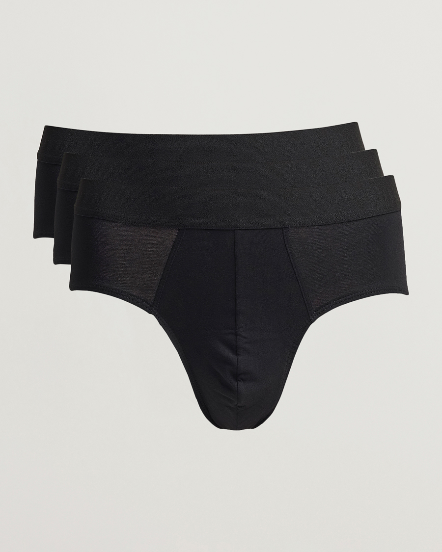 Uomini | Biancheria intima | Bread & Boxers | 3-Pack Brief Black