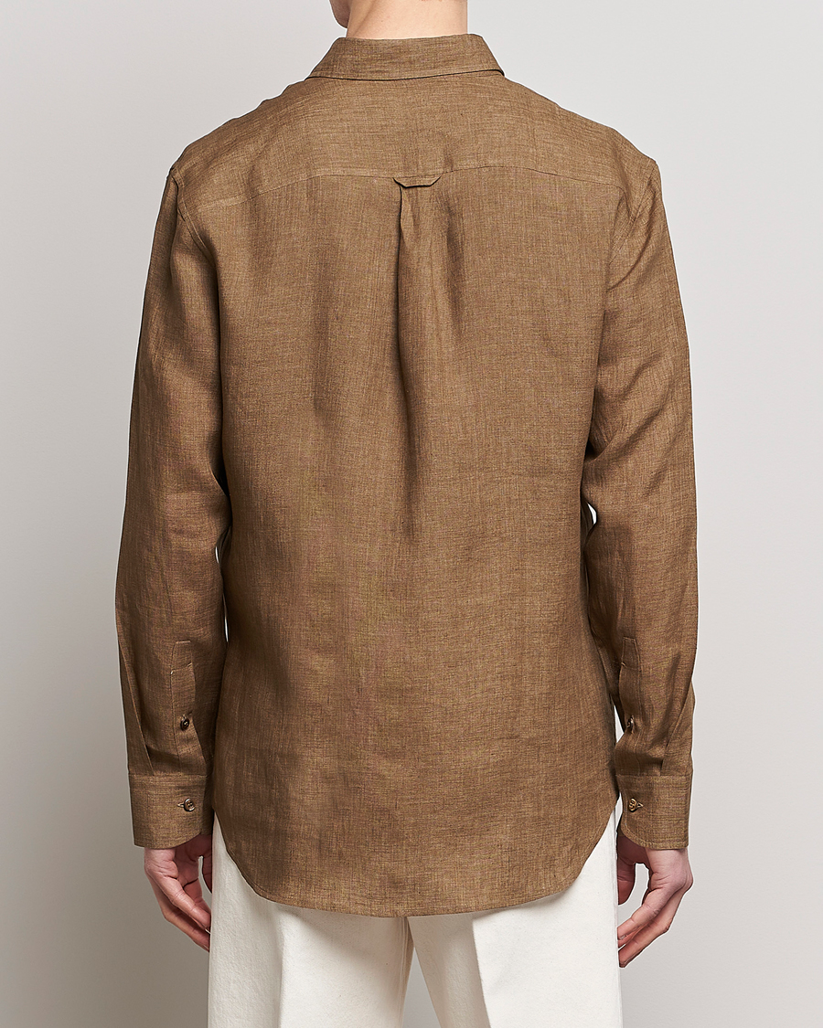 Uomini | Camicie | Brioni | Linen Overshirt Military