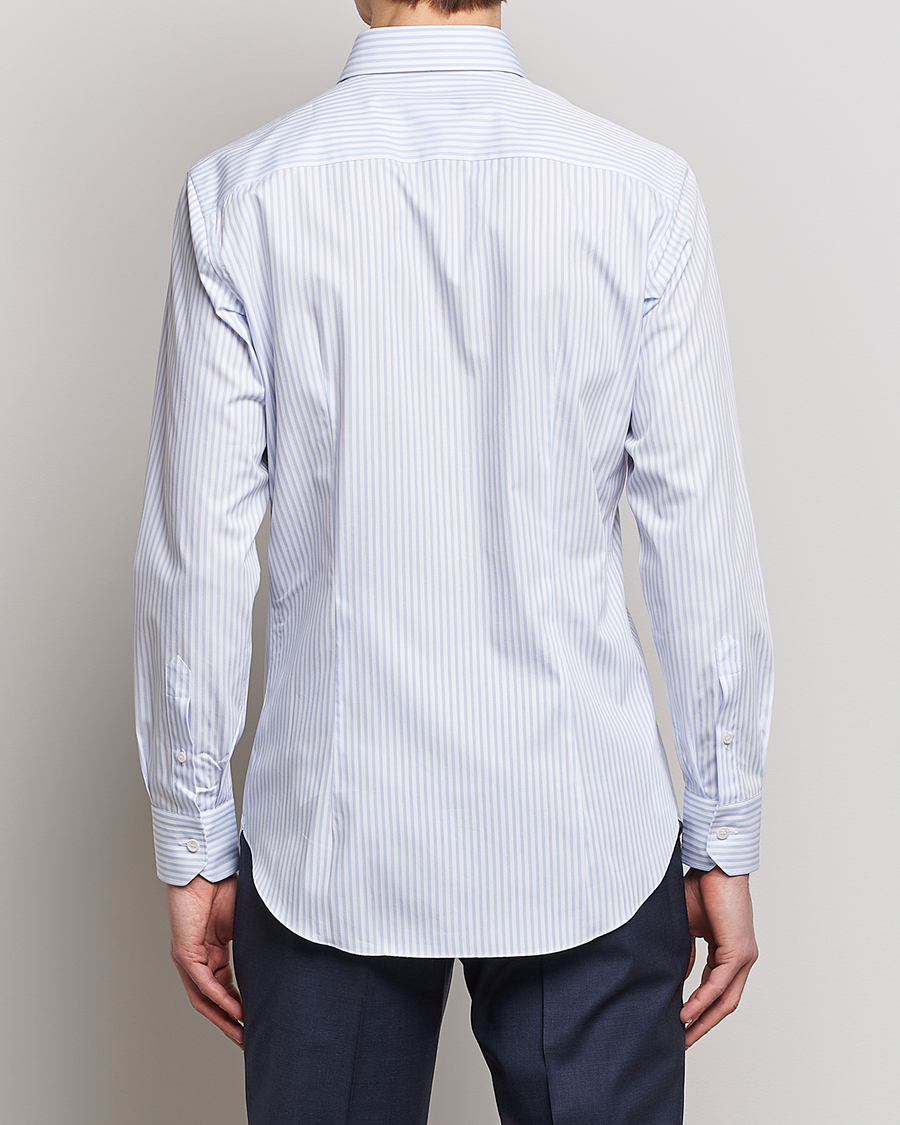 Uomini | Camicie | Brioni | Slim Fit Dress Shirt Light Blue Stripe