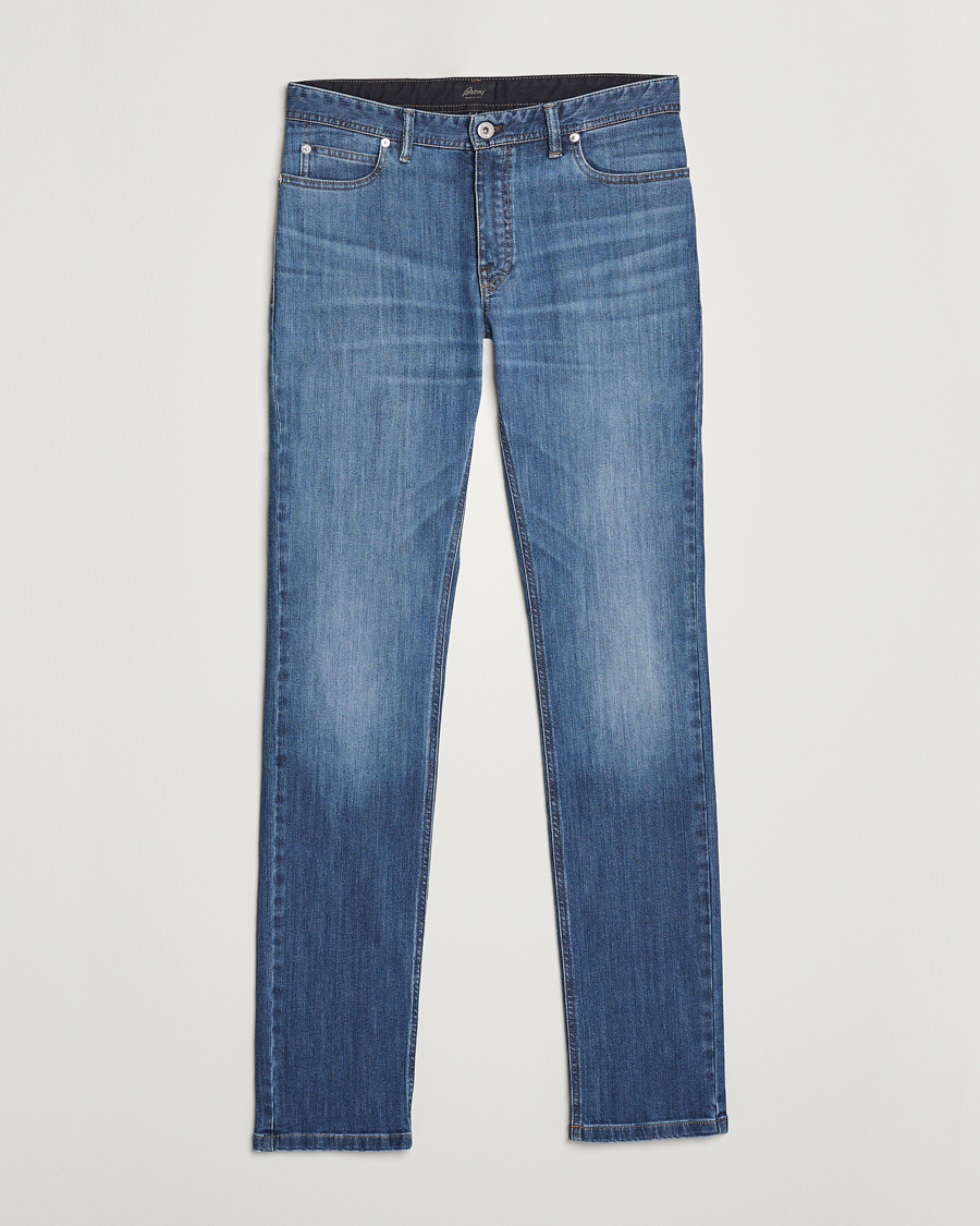 Uomini | Jeans | Brioni | Slim Fit Denim Pants Blue Wash