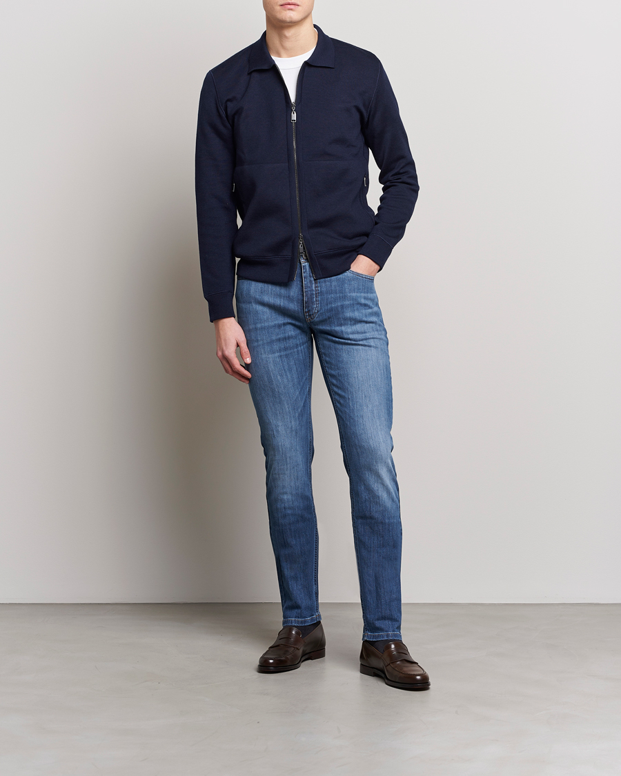 Uomini | Jeans | Brioni | Slim Fit Denim Pants Blue Wash