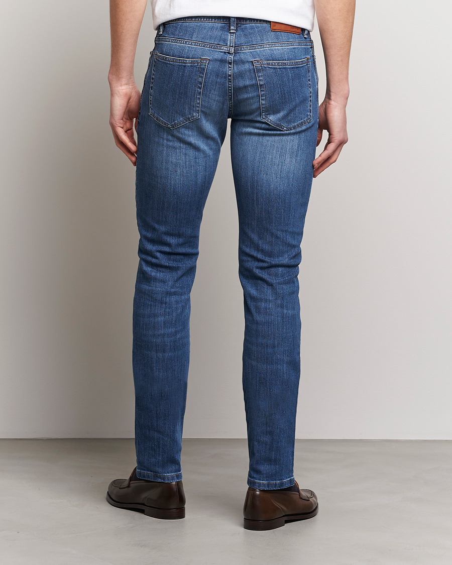 Uomini | Jeans | Brioni | Slim Fit Denim Pants Blue Wash