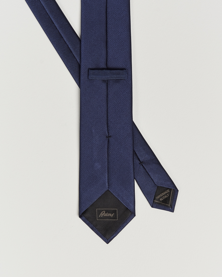 Uomini | Brioni Testimonial Jacquard Silk Tie Navy | Brioni | Testimonial Jacquard Silk Tie Navy