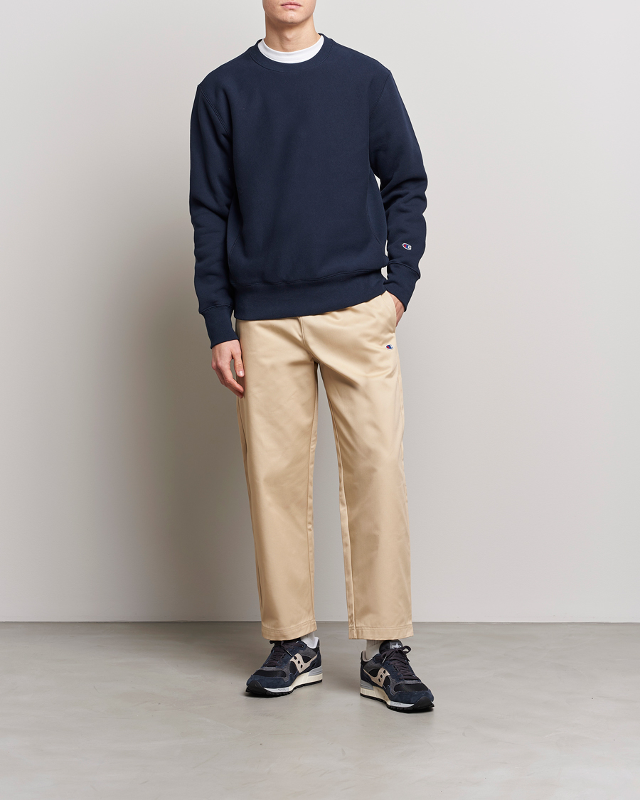 Uomini | Pantaloni | Champion | Straight Fit Twill Drawstring Pants Irish Cream