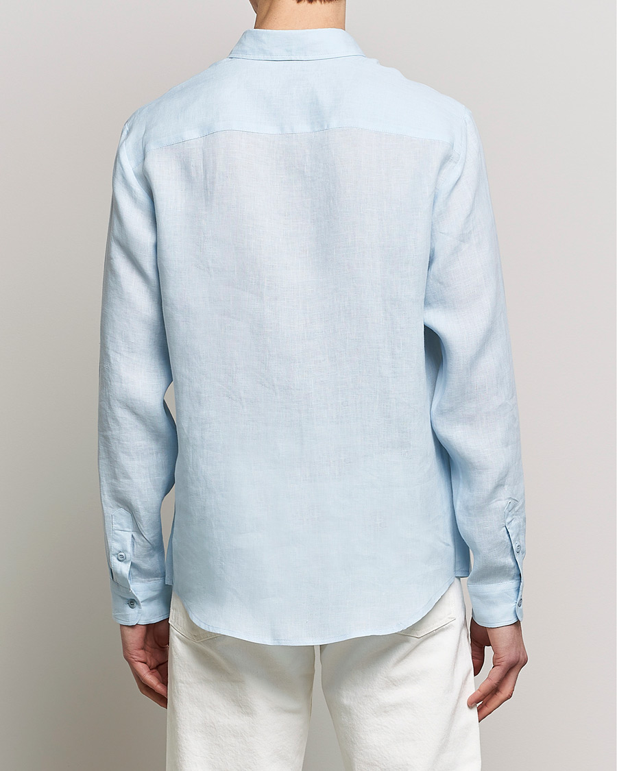 Uomini | Camicie | A.P.C. | Cassel Linen Shirt Light Blue