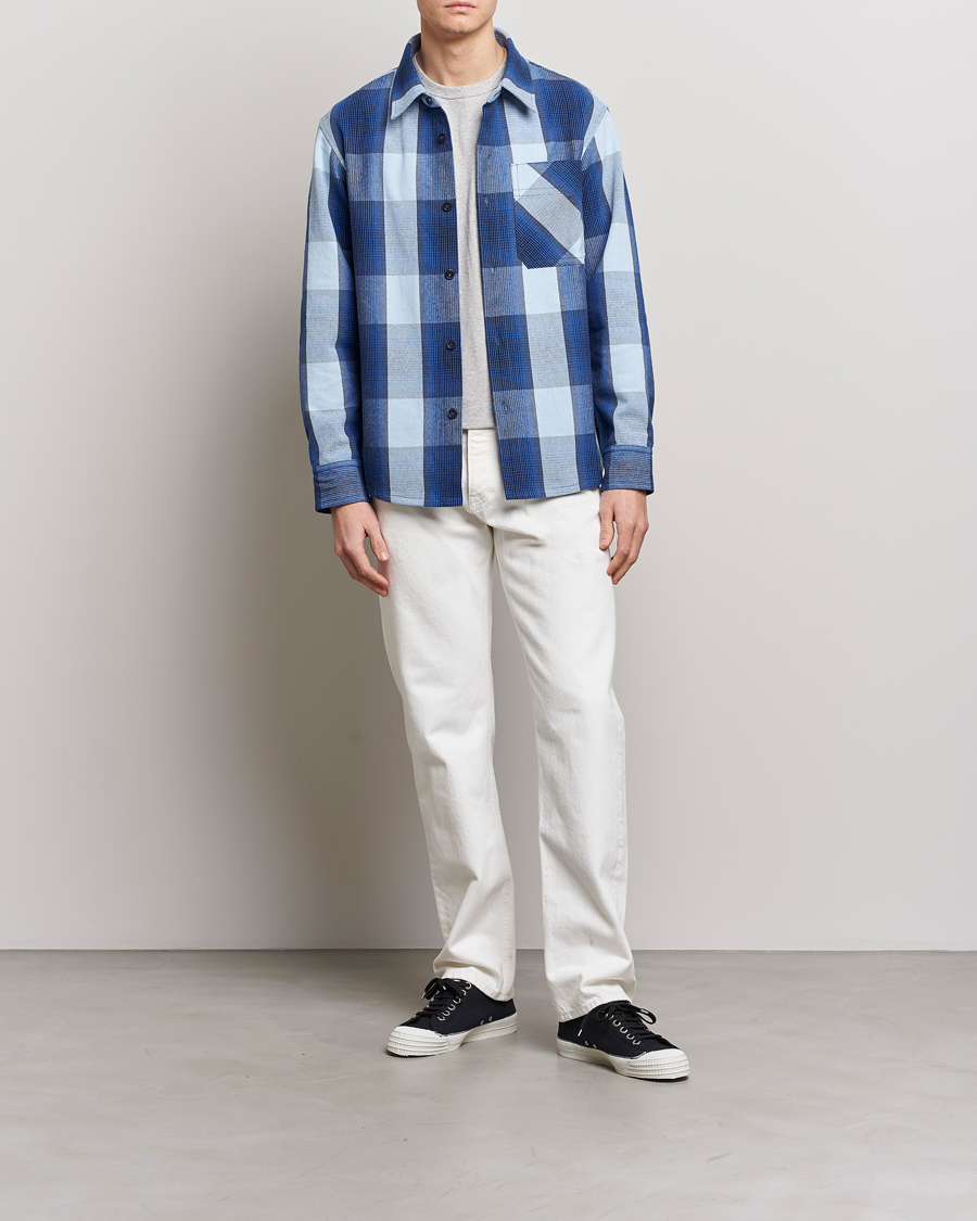 Uomini | Camicie | A.P.C. | Basile Shirt Jacket Blue Plaid