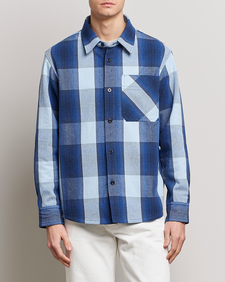 Uomini | Camicie | A.P.C. | Basile Shirt Jacket Blue Plaid