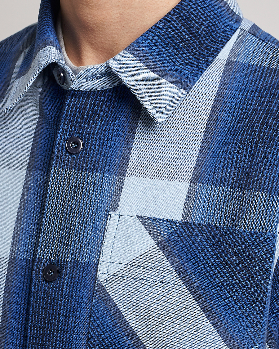 Uomini | Camicie | A.P.C. | Basile Shirt Jacket Blue Plaid