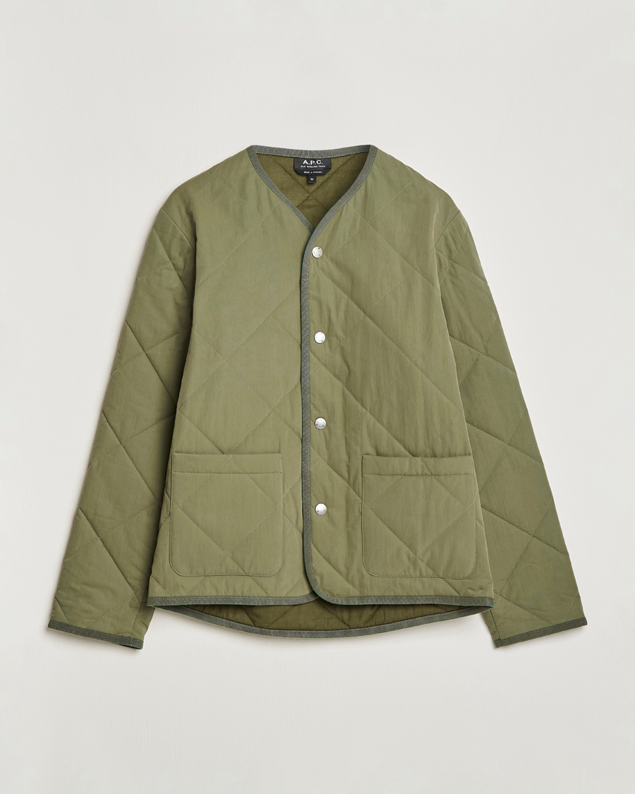 Uomini | Giacche | A.P.C. | Julien Quilted Jacket Olive