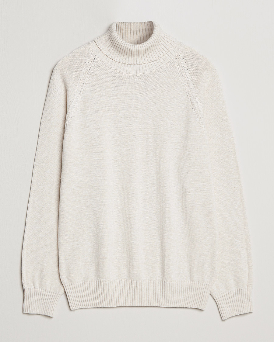Uomini | Maglieria | Oscar Jacobson | Connery Cotton Rollneck Off White