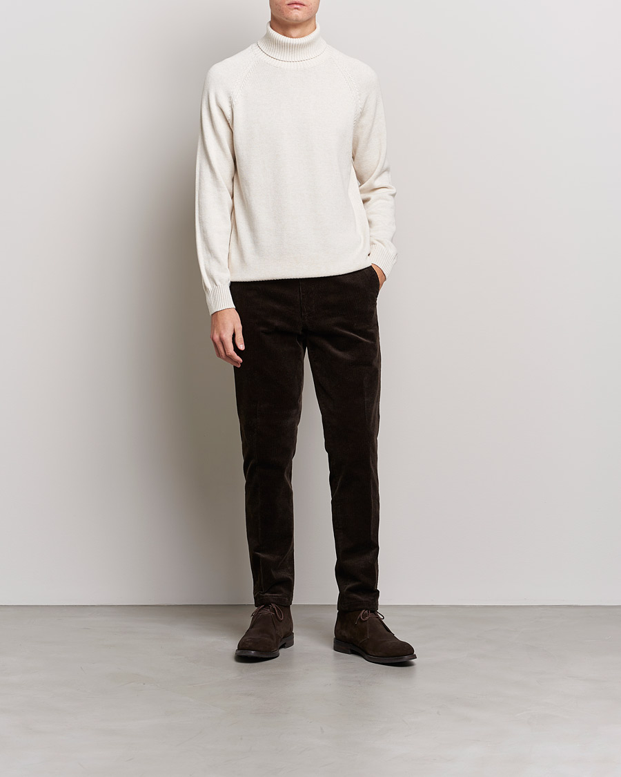 Uomini | Maglieria | Oscar Jacobson | Connery Cotton Rollneck Off White