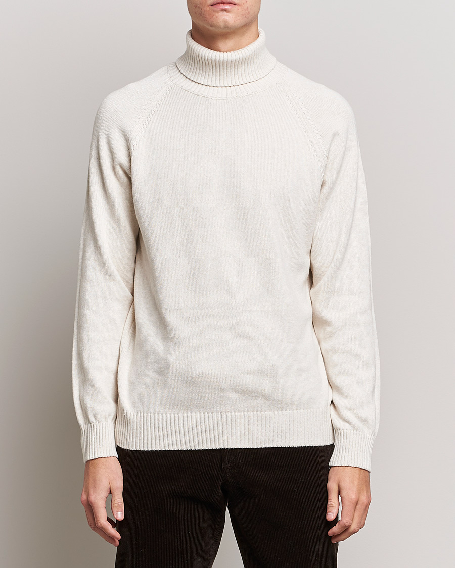 Uomini | Maglieria | Oscar Jacobson | Connery Cotton Rollneck Off White