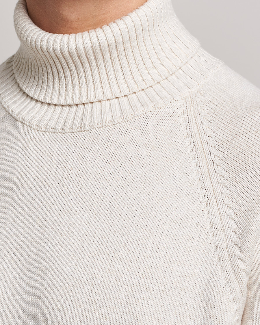 Uomini | Maglieria | Oscar Jacobson | Connery Cotton Rollneck Off White