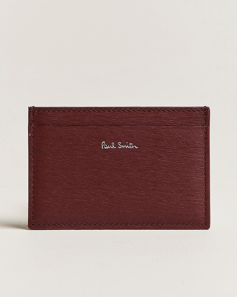 Uomini | Paul Smith Color Leather Cardholder Wine Red | Paul Smith | Color Leather Cardholder Wine Red