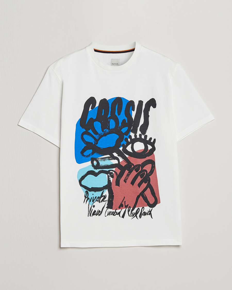 Uomini | T-shirt | Paul Smith | Cassis Print T-Shirt White