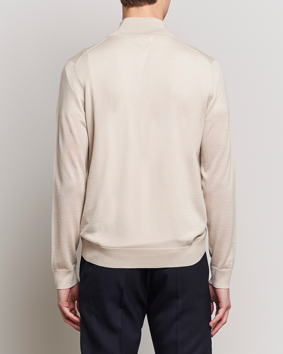 Uomini | Maglieria | Paul Smith | Full Zip Stripe Wool Cardigan Sand