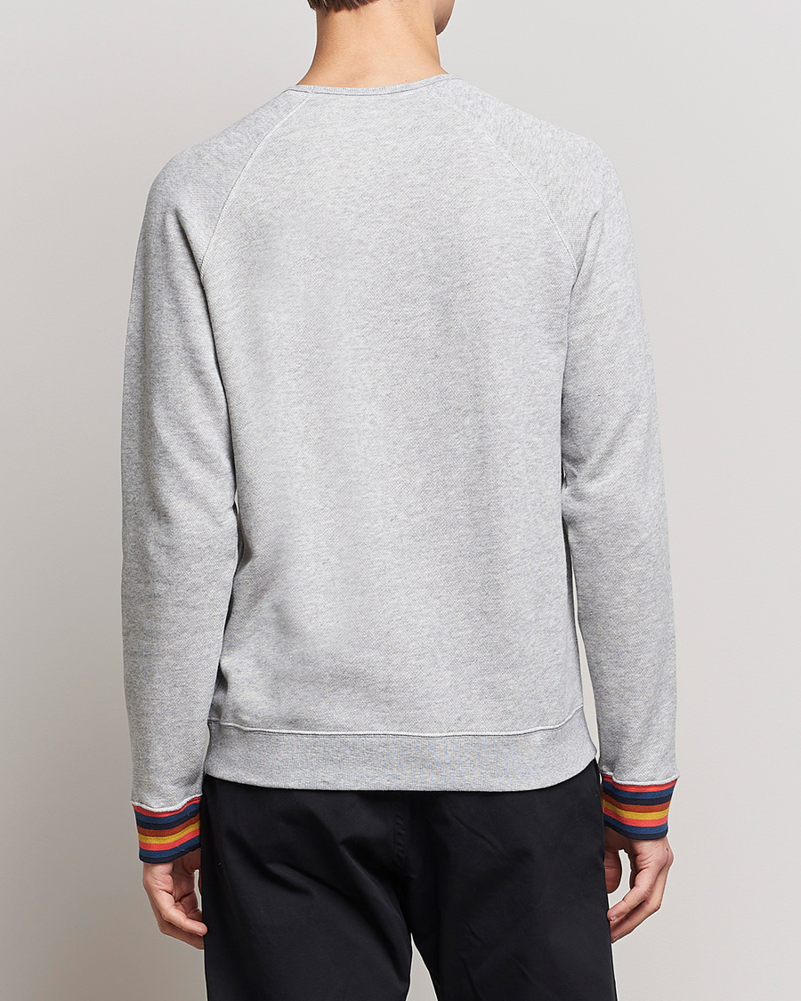 Uomini | Paul Smith Bright Stripe Sweatshirt Grey | Paul Smith | Bright Stripe Sweatshirt Grey