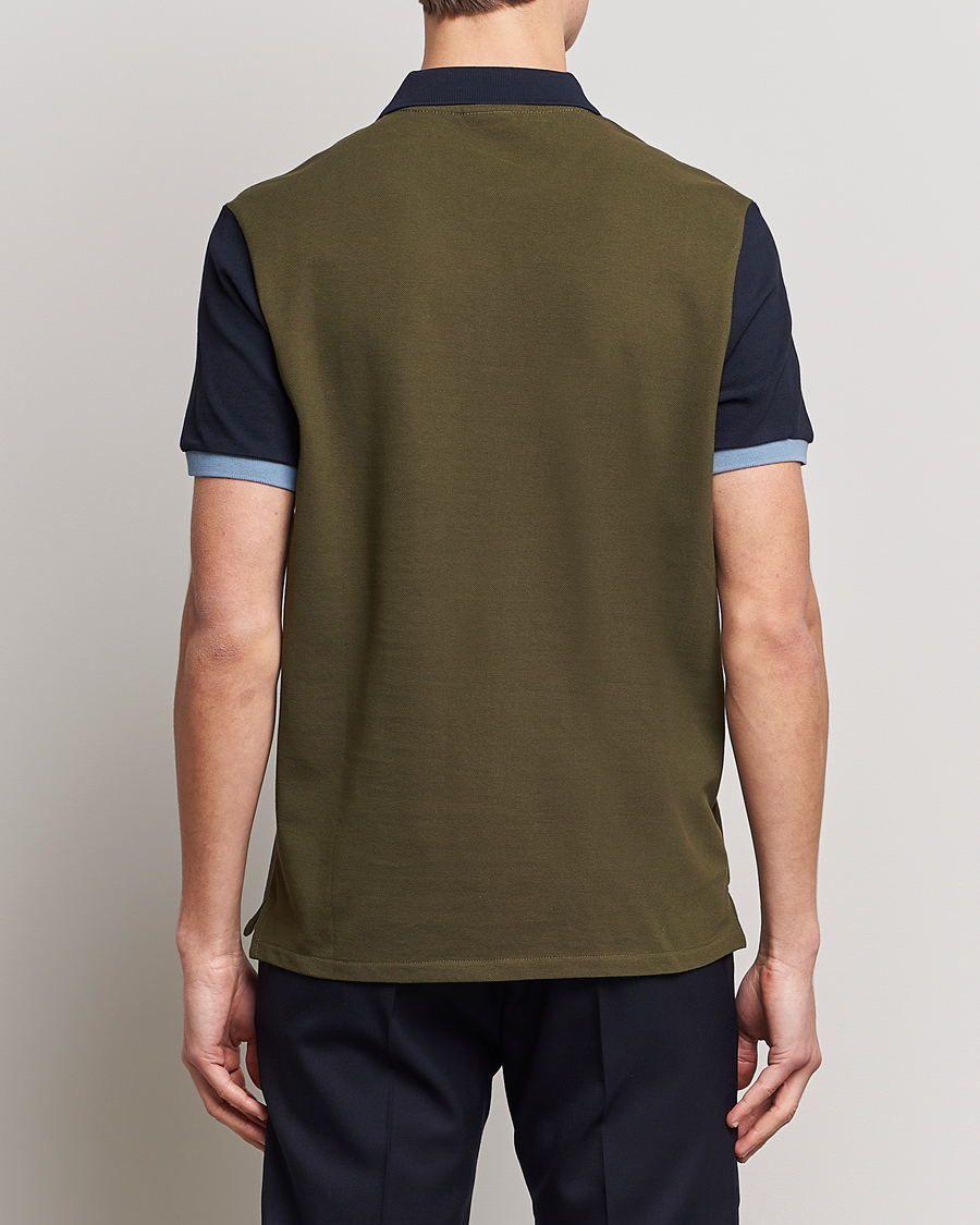 Uomini | Polo | PS Paul Smith | Organic Cotton Pique Green/Navy