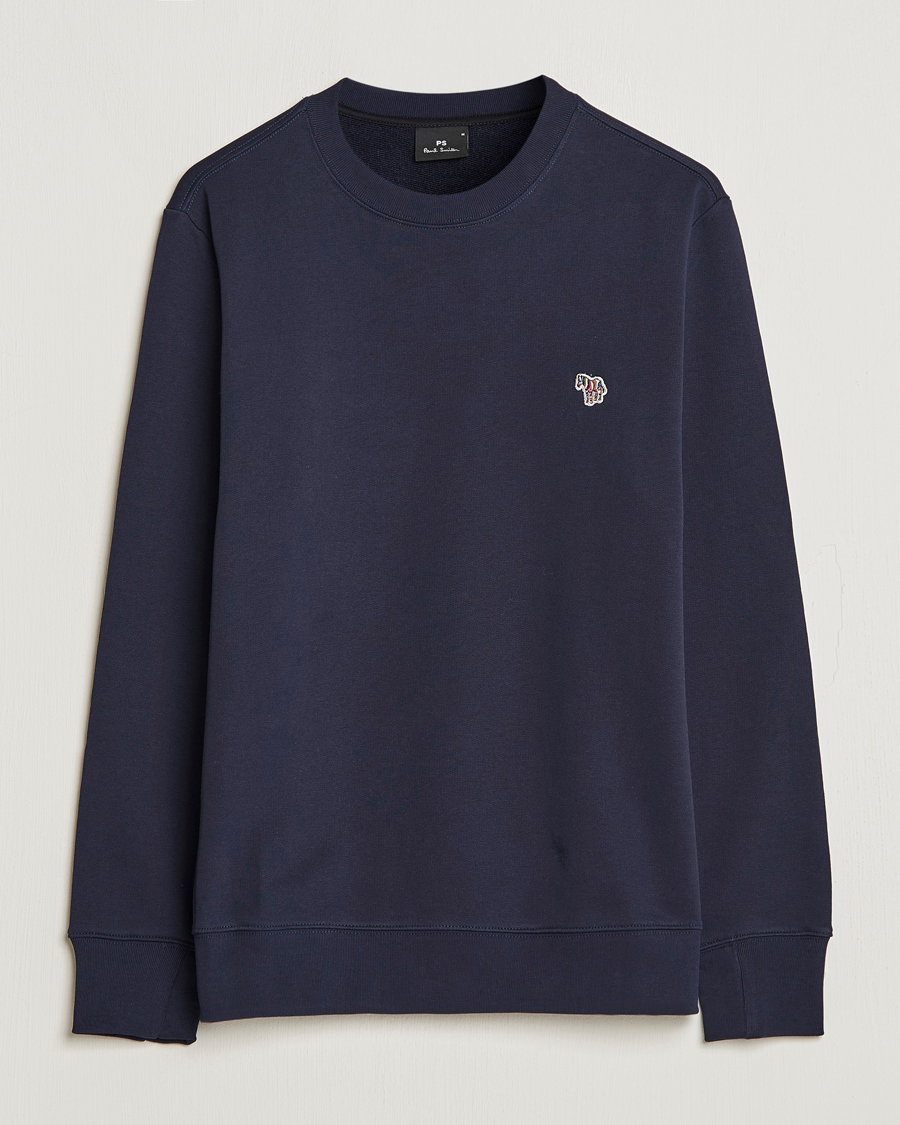 Uomini | Maglieria | PS Paul Smith | Zebra Organic Cotton Sweatshirt Navy