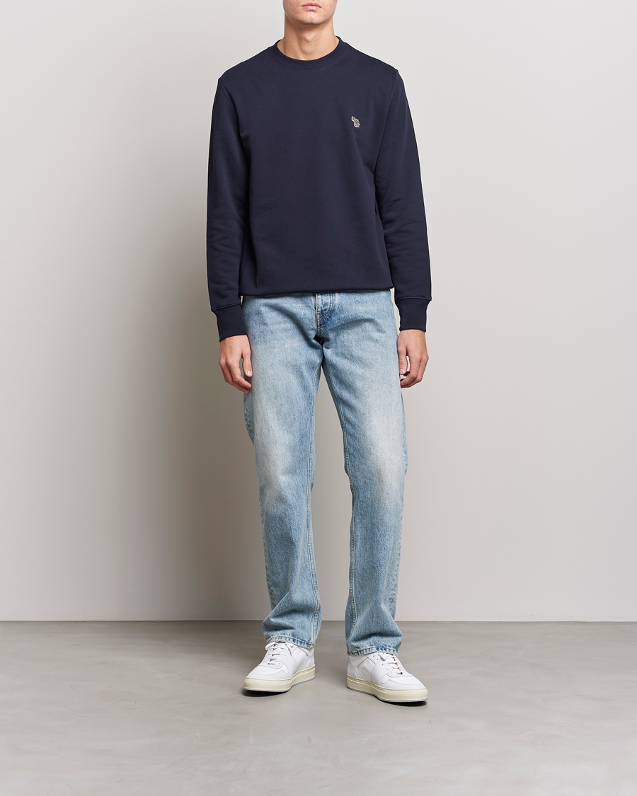 Uomini | Maglieria | PS Paul Smith | Zebra Organic Cotton Sweatshirt Navy