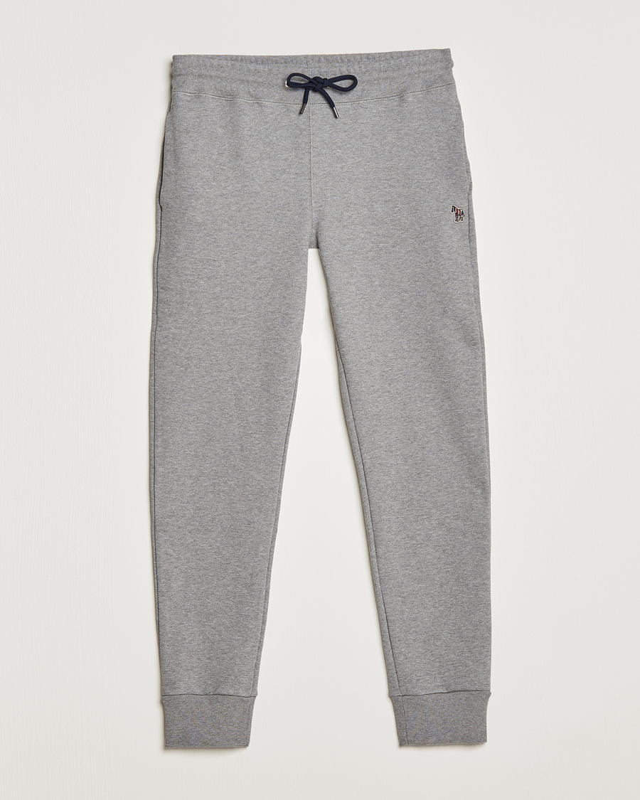Uomini | Pantaloni | PS Paul Smith | Zebra Organic Cotton Sweatpants Grey Melange