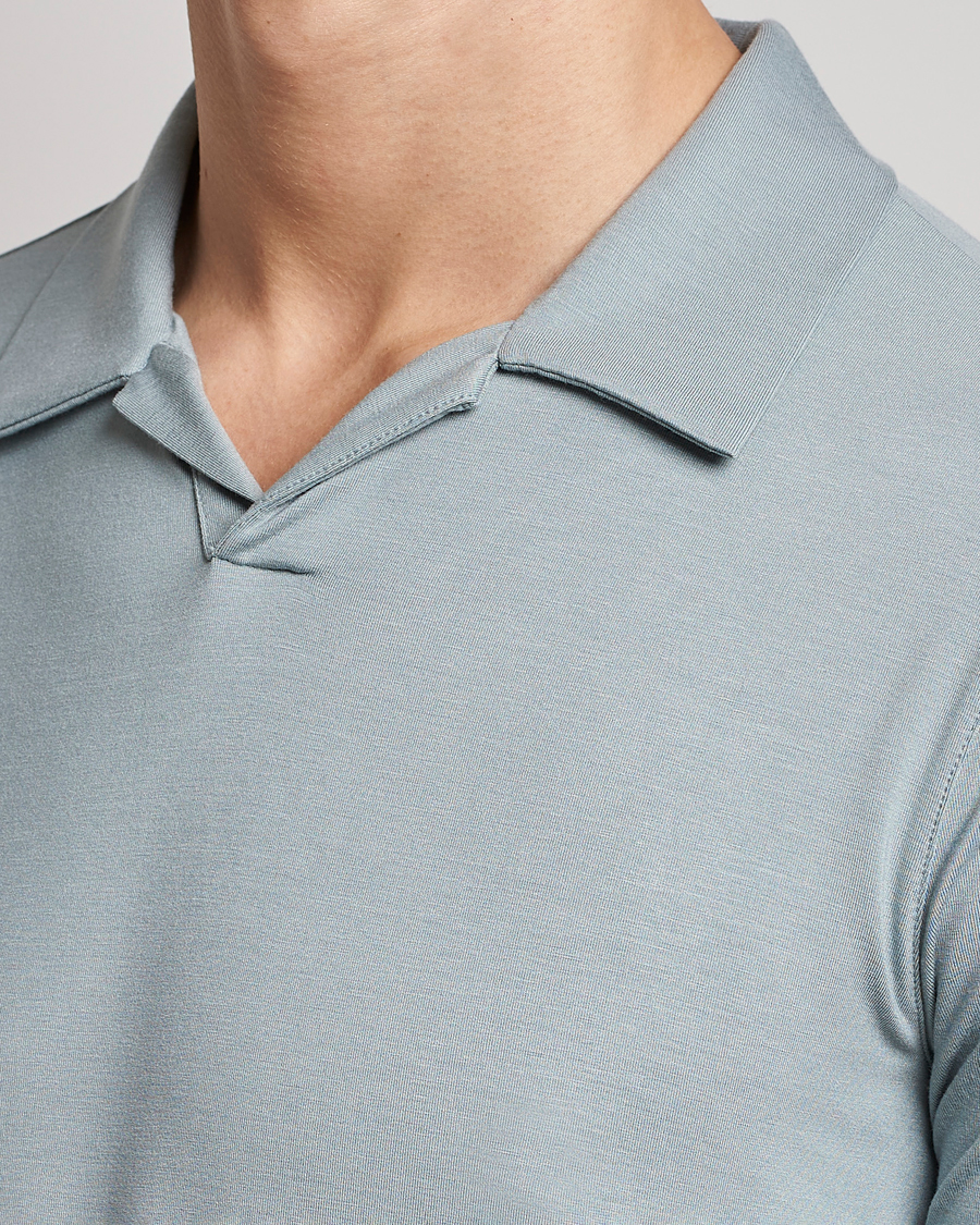 Uomini | Polo | Giorgio Armani | Short Sleeve Stretch Polo Light Grey