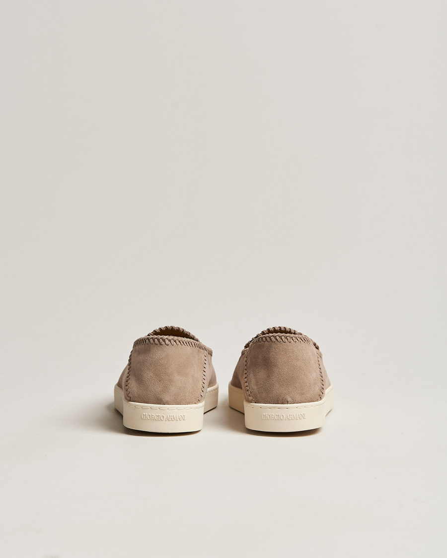 Uomini | Giorgio Armani Soft Suede Loafers Sand | Giorgio Armani | Soft Suede Loafers Sand
