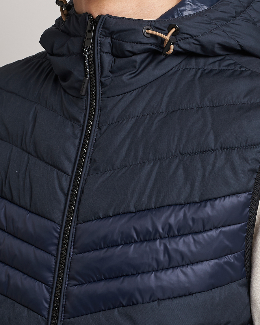 Uomini | Gilet | BOSS BLACK | Coviltra Down Hooded Vest Dark Blue