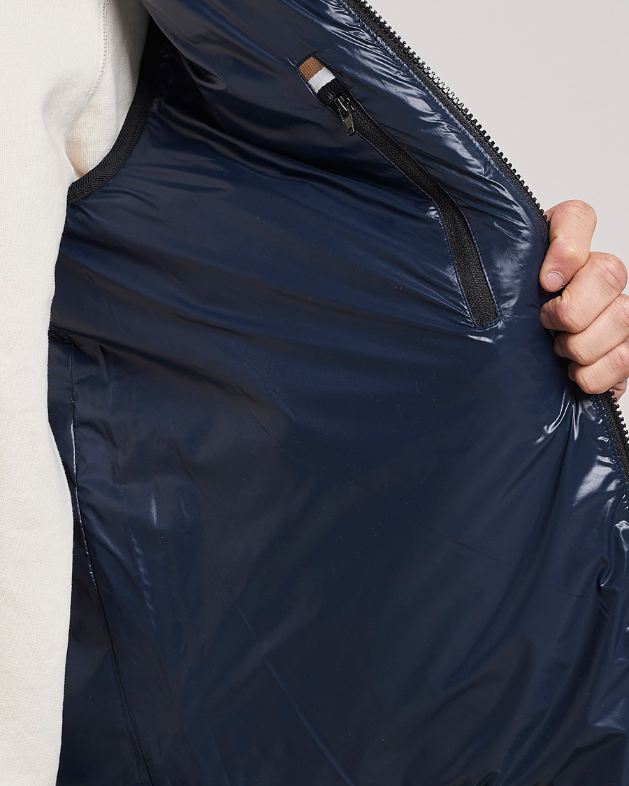 Uomini | Gilet | BOSS BLACK | Coviltra Down Hooded Vest Dark Blue