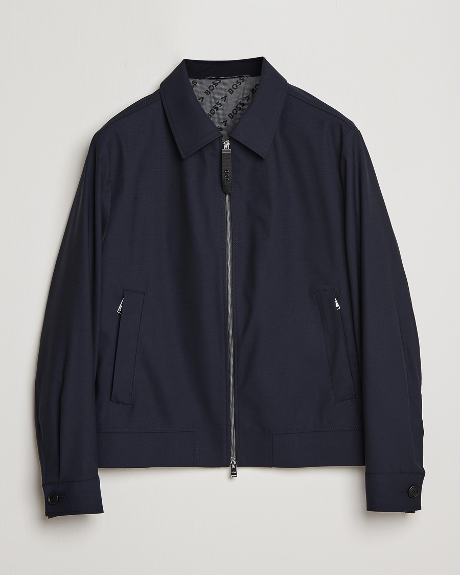Uomini | Giacche | BOSS BLACK | Hanry Wing Jacket Dark Blue