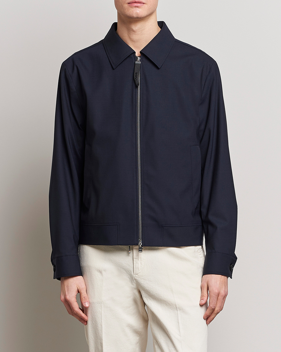 Uomini | Giacche | BOSS BLACK | Hanry Wing Jacket Dark Blue