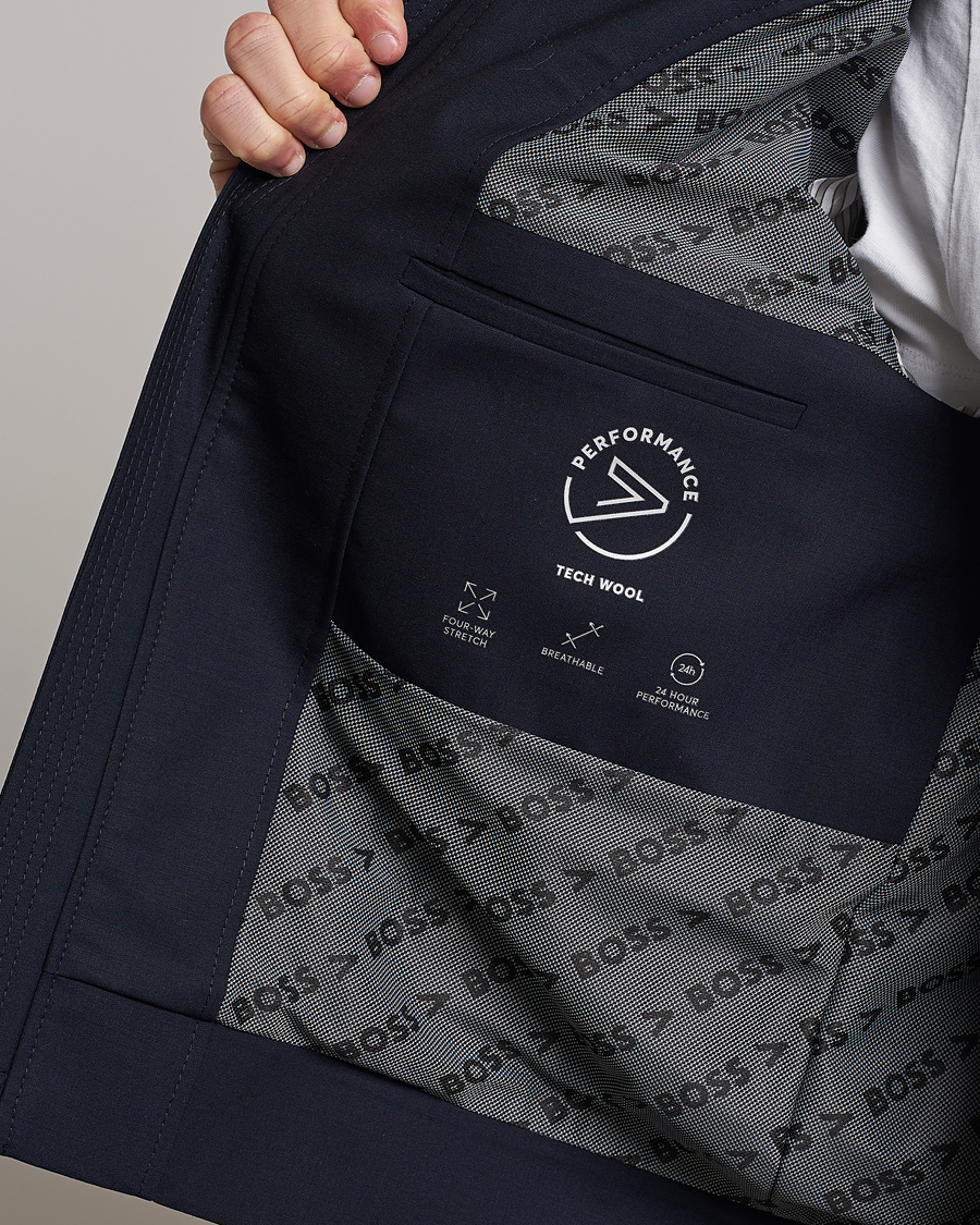 Uomini | Giacche | BOSS BLACK | Hanry Wing Jacket Dark Blue