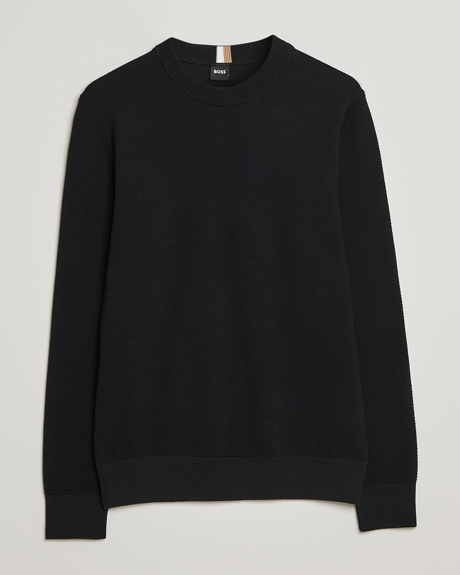 Uomini | Maglieria | BOSS BLACK | Ecaio Knitted Sweater Black