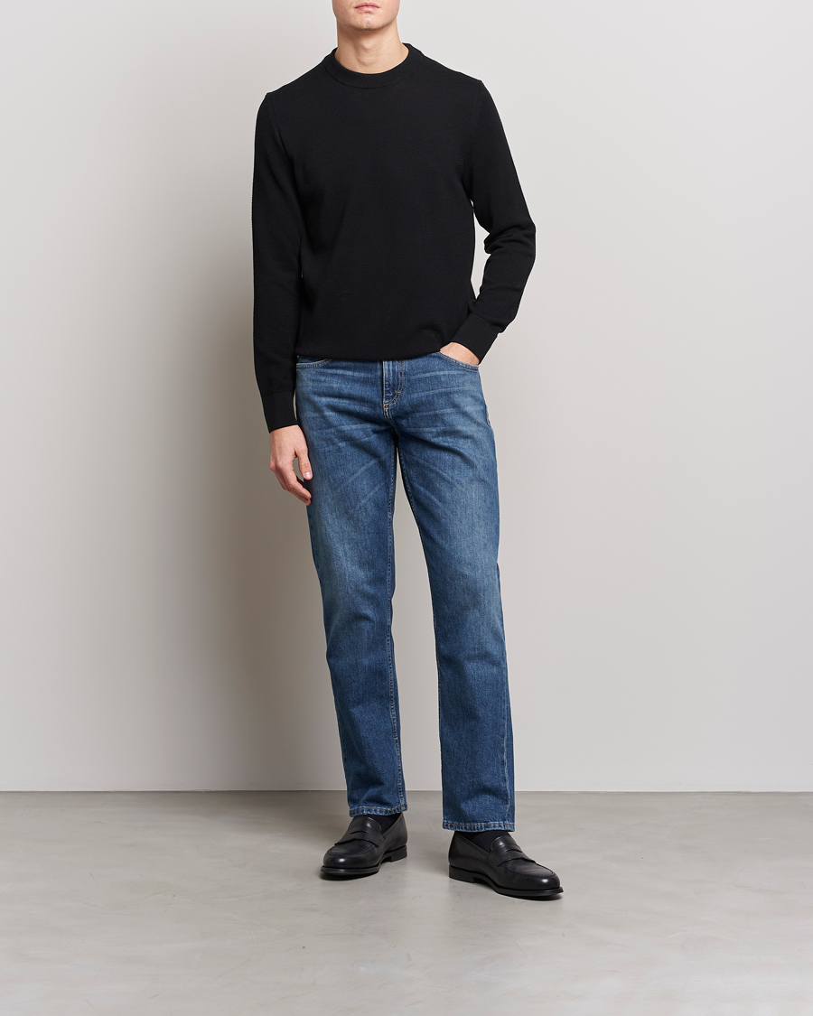 Uomini | Maglieria | BOSS BLACK | Ecaio Knitted Sweater Black