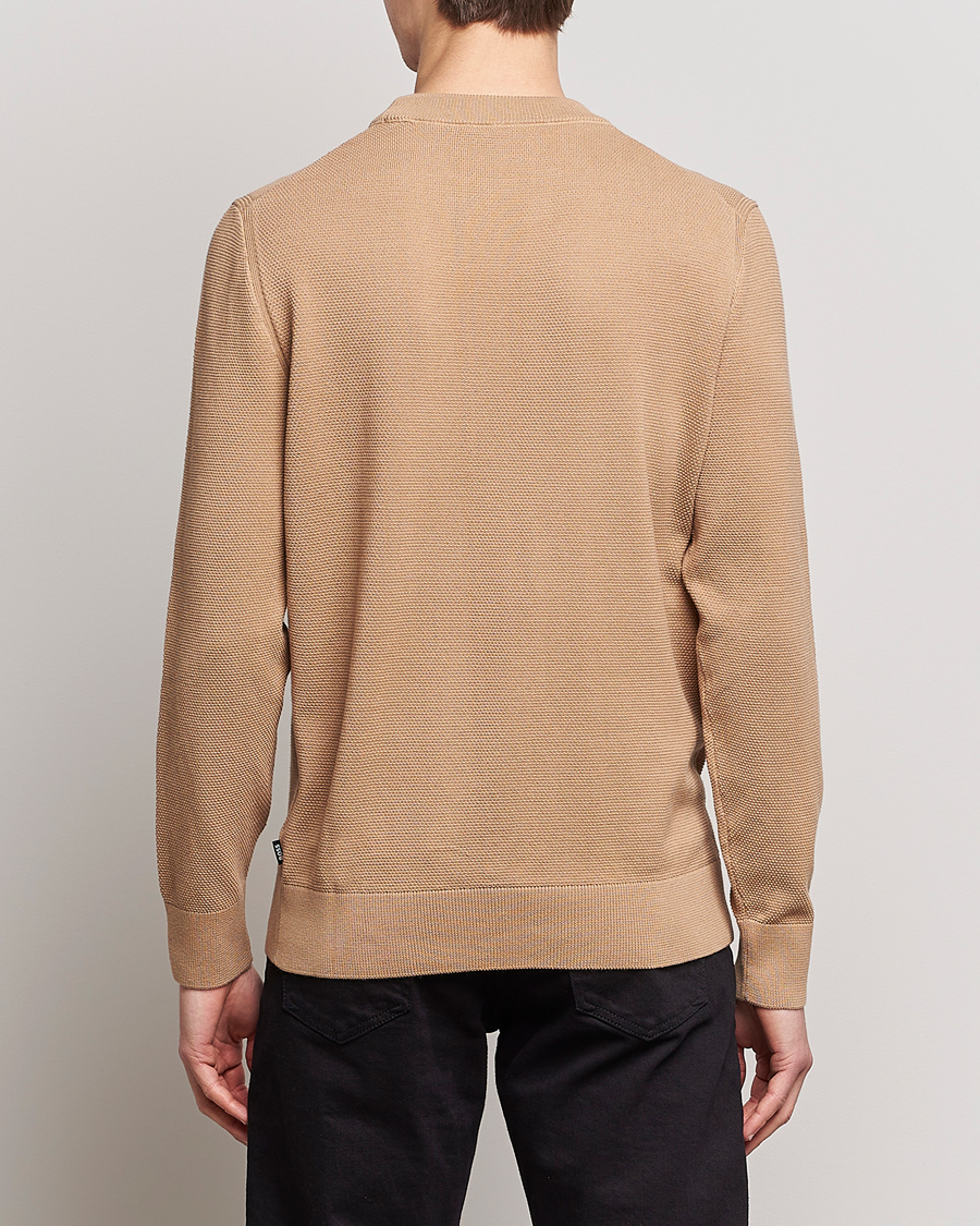 Uomini | Maglieria | BOSS BLACK | Ecaio Knitted Sweater Medium Beige