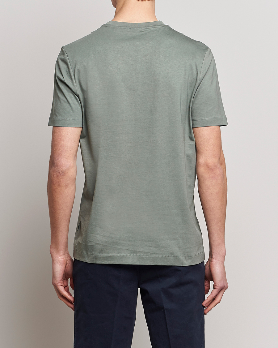 Uomini | T-shirt | BOSS BLACK | Thompson Logo Crew Neck T-Shirt Open Green