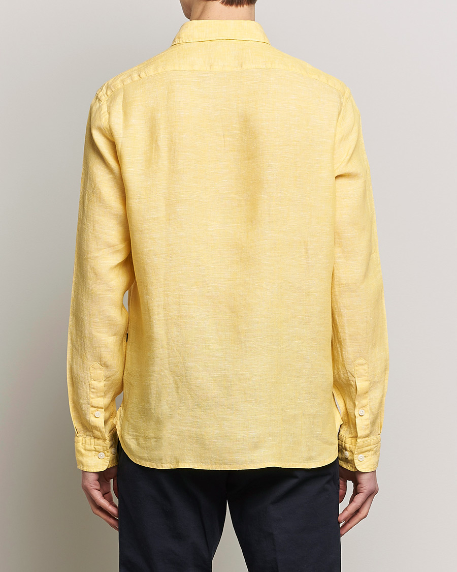 Uomini | Camicie | BOSS BLACK | Liam Linen Shirt Bright Yellow