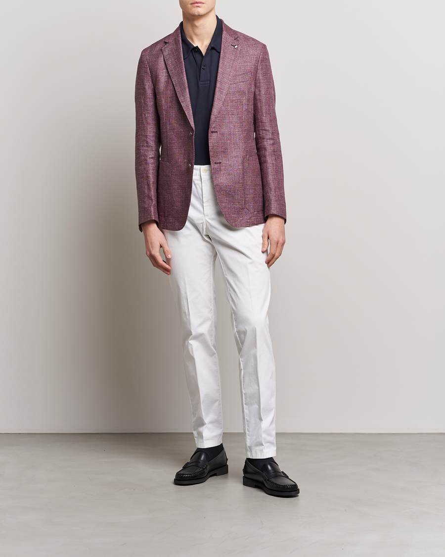 Uomini | Pantaloni | BOSS BLACK | Genius Cotton Trousers White