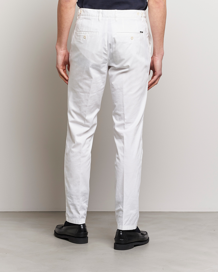 Uomini | Pantaloni | BOSS BLACK | Genius Cotton Trousers White