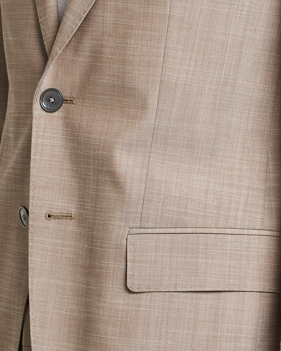 Uomini | Blazers | BOSS BLACK | Huge Wool/Cotton Blazer Light Beige