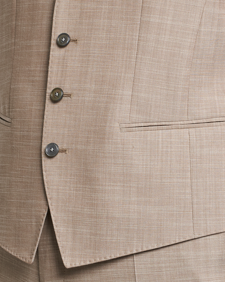 Uomini | Blazers | BOSS BLACK | Huge Wool/Cotton Vest Light Beige