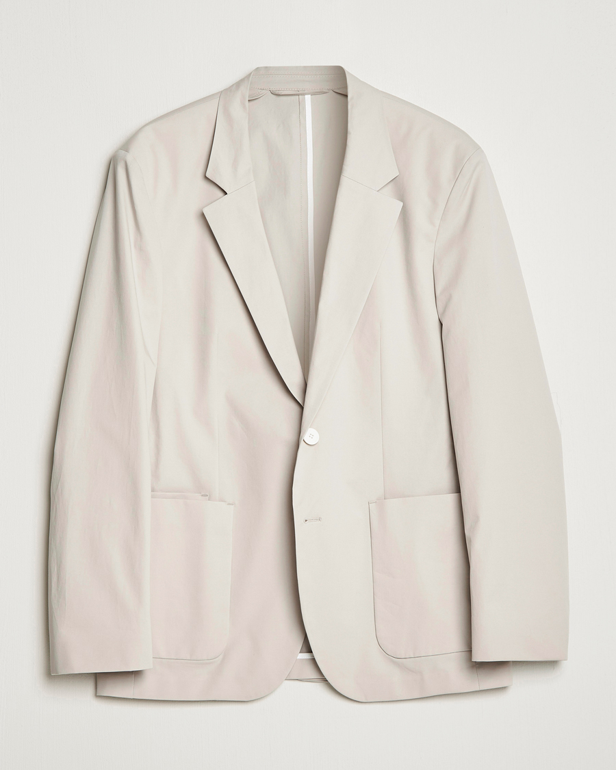 Uomini | Blazers | HUGO | Haero Cotton Patch Pocket Blazer Light Beiege