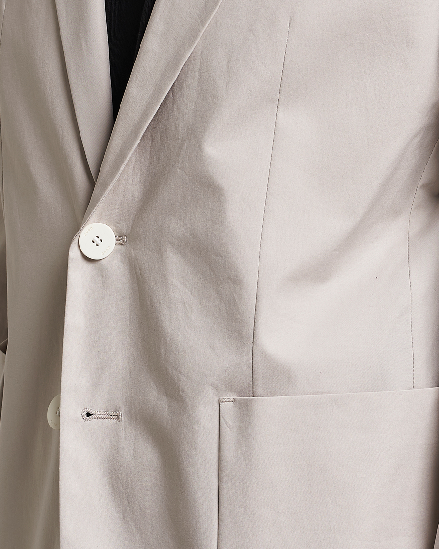 Uomini | Blazers | HUGO | Haero Cotton Patch Pocket Blazer Light Beiege