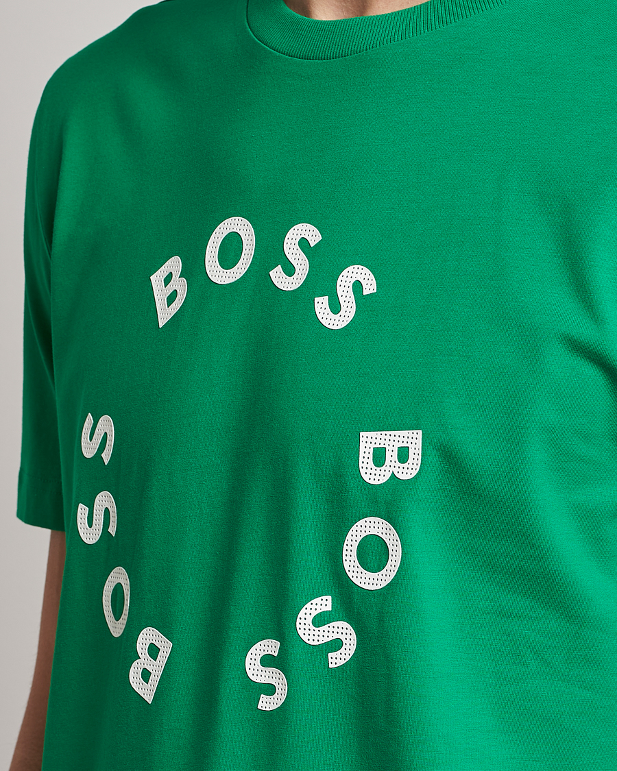 Uomini | T-shirt | BOSS GREEN | Circle Logo Crew Neck T-Shirt Open Green