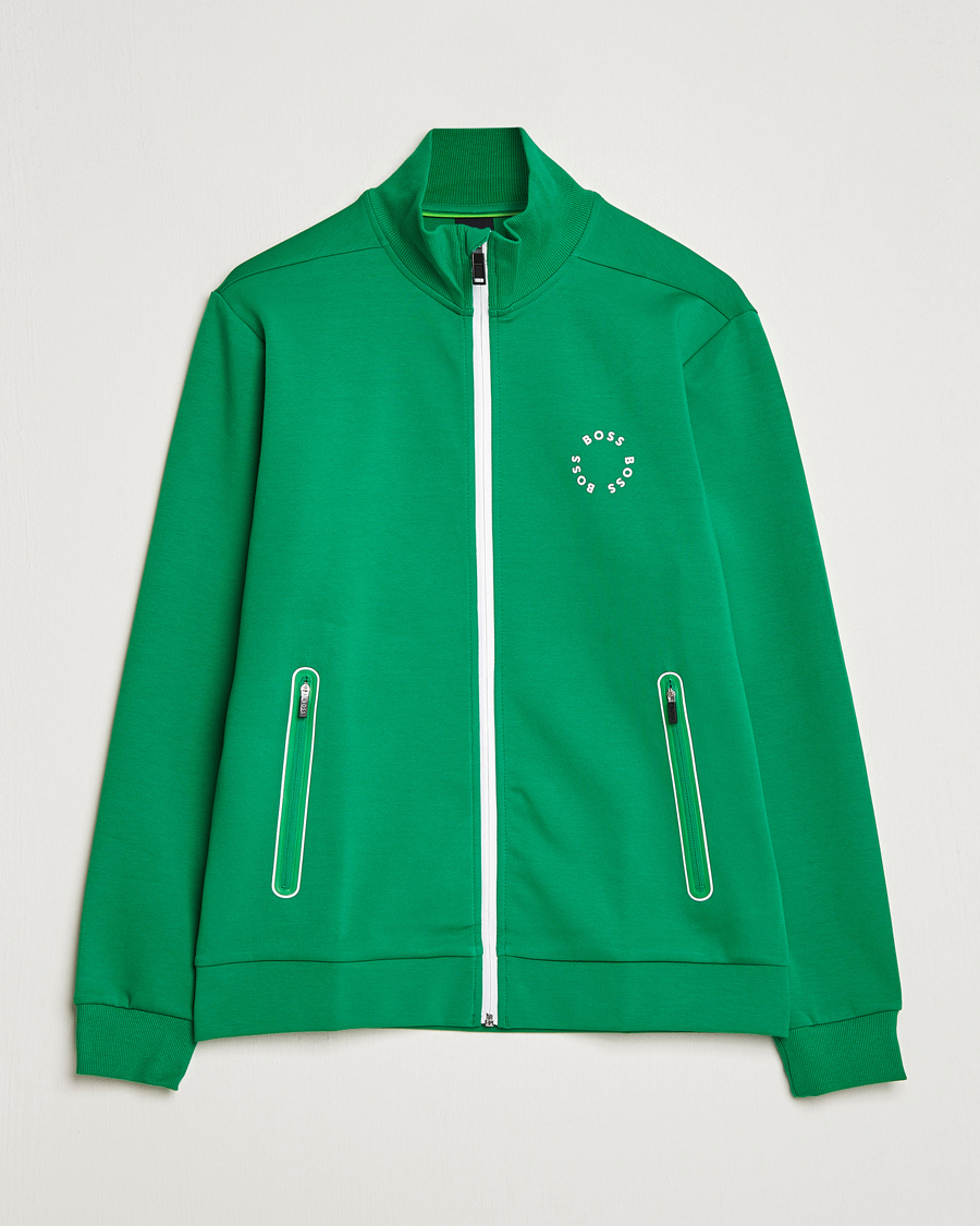 Uomini | Maglieria | BOSS GREEN | Skaz Full-Zip Open Green