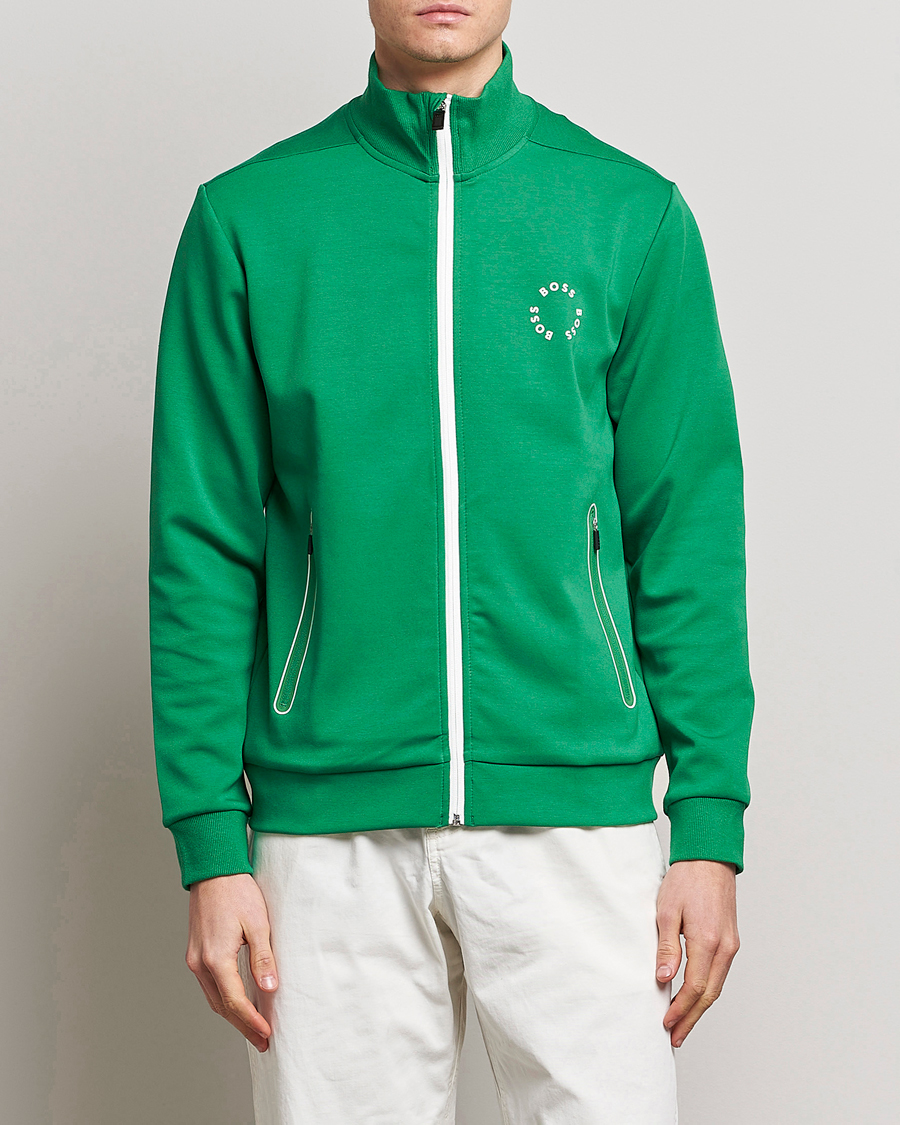 Uomini | Maglieria | BOSS GREEN | Skaz Full-Zip Open Green