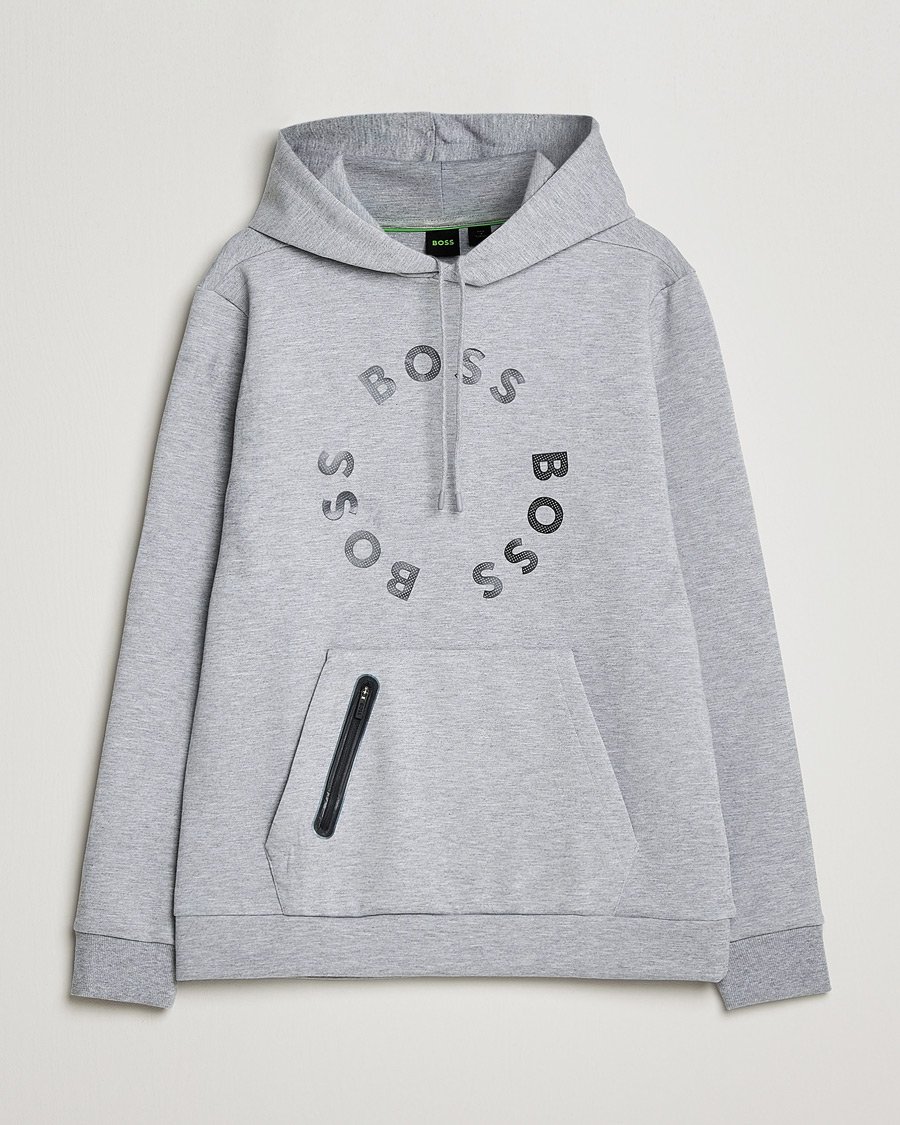 Uomini | Maglieria | BOSS GREEN | Soody Hoodie Light Grey